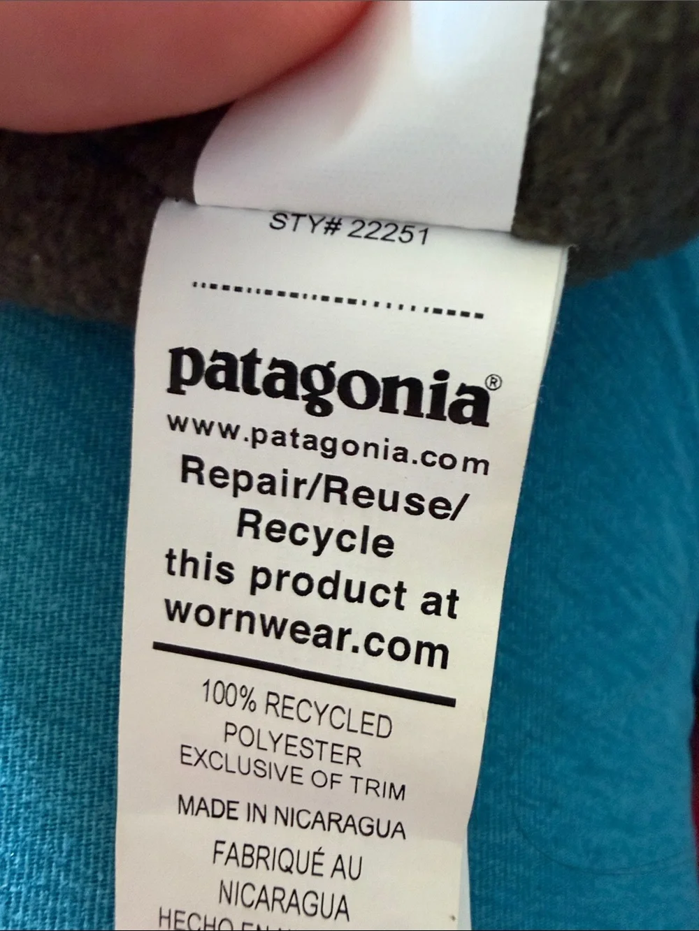 Patagonia Women’s Re Tool Fleece Headband in Light Blue and Green